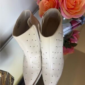 Katy Perry Collections White Studded Ankle Boots